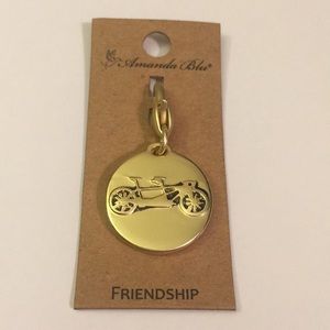 Amanda Blue Heart Felt Emotions Friendship charm